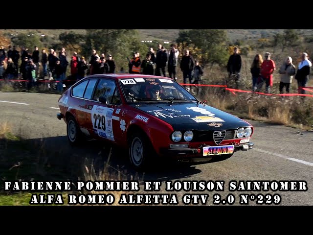 Rallye du Bas Vivarais 2023 - Alfa Roméo Alfetta GTV 6 N°229 - Fabienne POMMIER