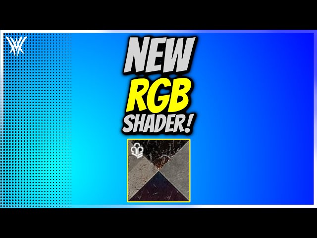 *NEW* RGB SHADER! - Photo Finish - Destiny 2