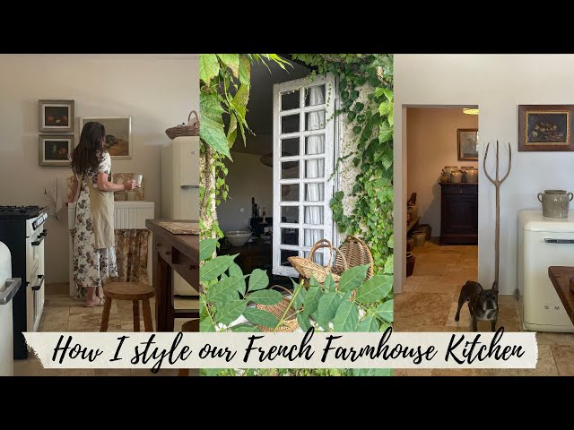 How I style our minimal country kitchen | French rustic farmhouse decor | Vigne Vierge