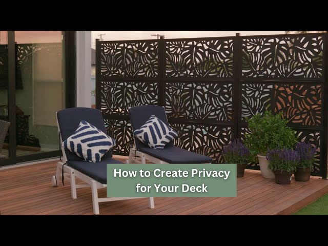 How to Create Privacy for Your Deck