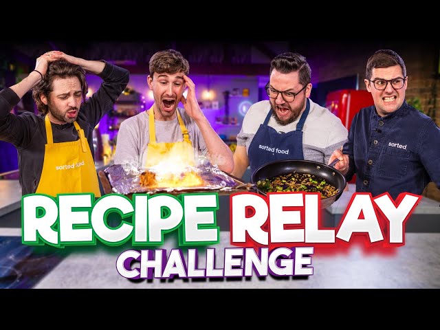"MYSTERY GROCERY BAG" Recipe Relay Challenge | Pass It On S3 E2
