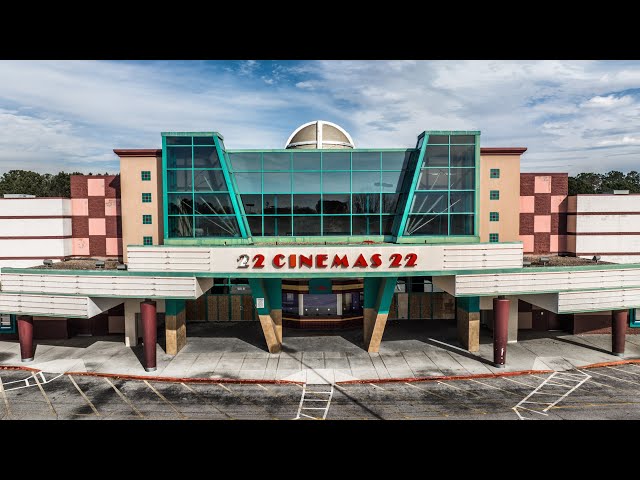 Abandoned Retro IMAX Movie Theater Full of NEON Lights