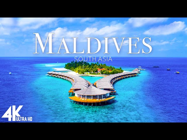 FLYING OVER MALDIVES 4K UHD - Relaxing Music Along With Beautiful Nature Videos - 4K UHD TV
