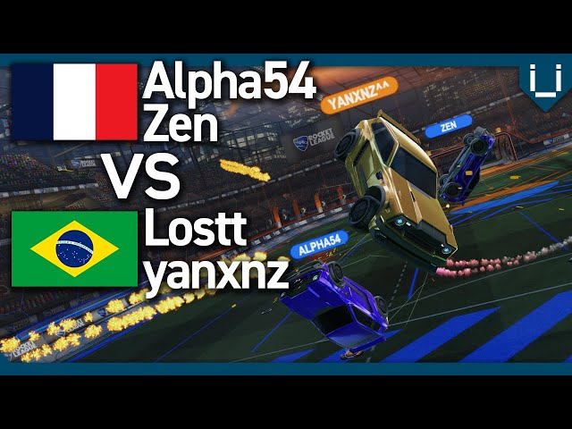 Zen + Alpha54 vs Yanxnz + Lostt | France vs Brazil | Rocket League 2v2
