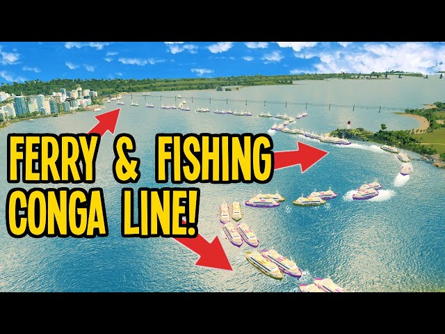 Why you Must Maximise your Ferry & Fishing Lines in Cities Skylines!