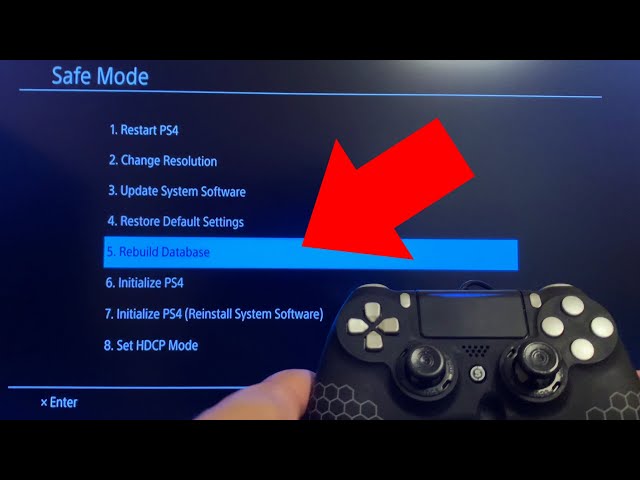 How to Rebuild Database on PS4