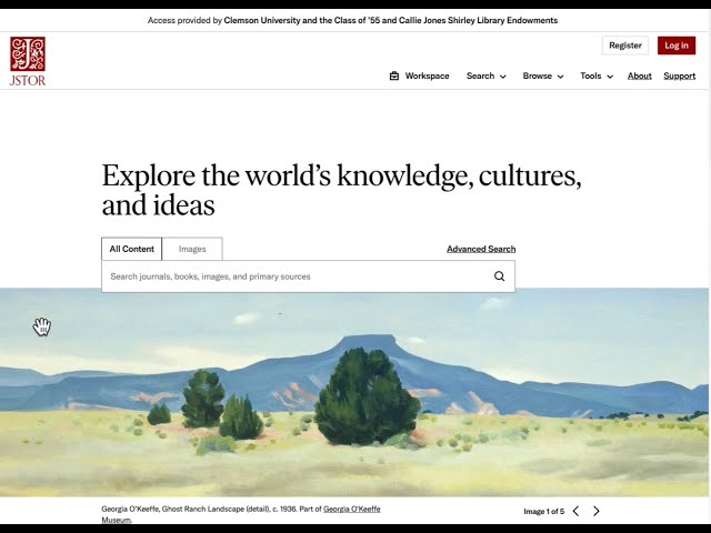 Finding Articles in Spanish with JSTOR