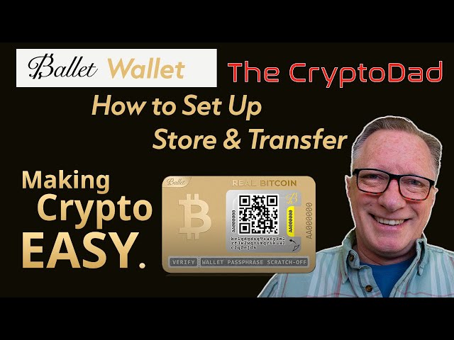 Ballet Cold Storage Bitcoin Wallet Unboxing & Set Up: Great Gift for Father's Day!