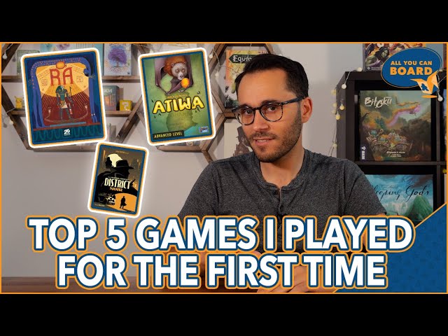 Top 5 Board Games I Played for the First Time this Summer
