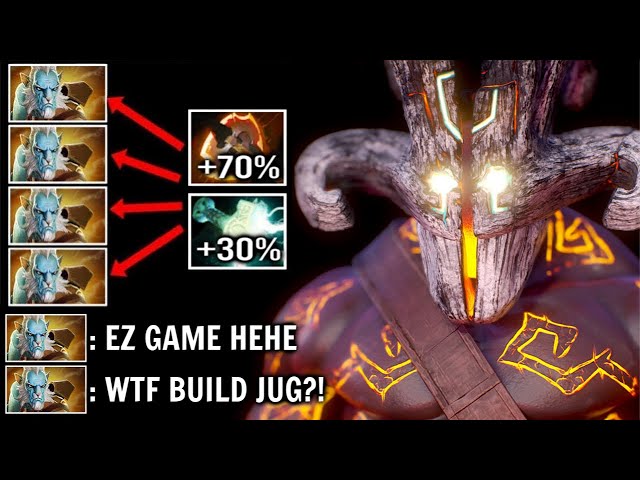 CRAZY Mjollnir + Battle Fury Juggernaut vs Pro PL Epic Hard Game 100% Illu Melt Build WTF Dota 2