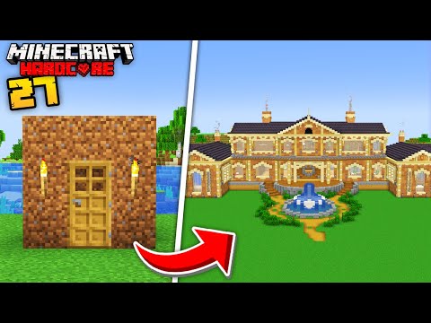 I Built a Mansion in Minecraft Hardcore (Part #1)