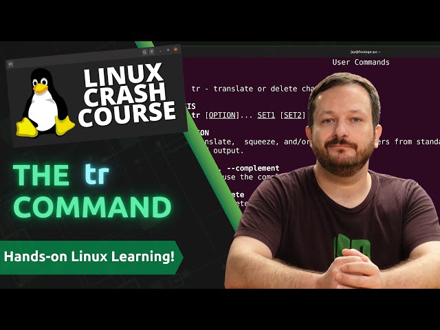 Linux Crash Course - The tr Command