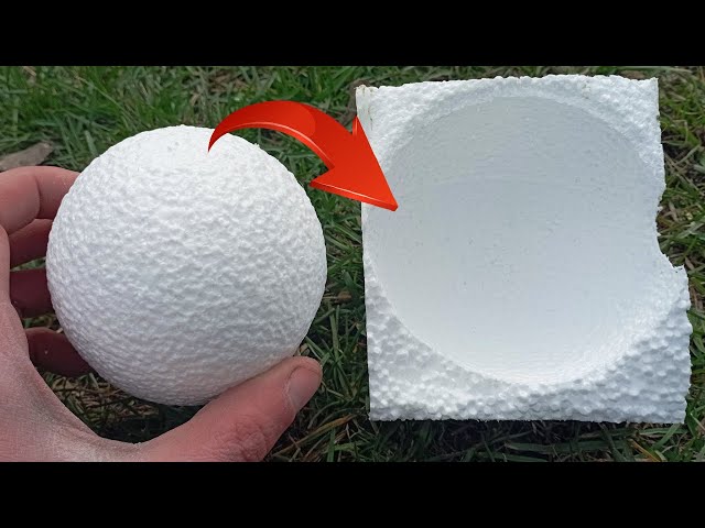 I DON'T THROW OUT the leftover polystyrene foam anymore! Brilliant homemade product!