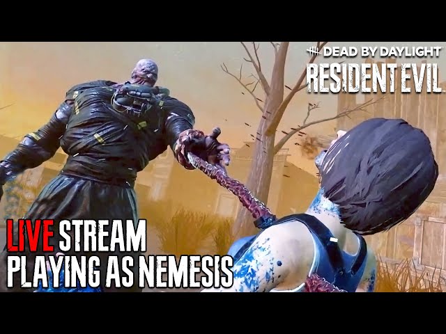 Playing as NEMESIS | DEAD BY DAYLIGHT x RESIDENT EVIL LiveStream #6