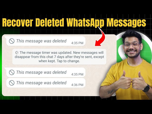 How to recover deleted chats on whatsapp without backup | how to Read deleted chats | Recover chats