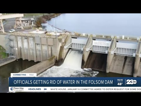 Water being released from Folsom Dam