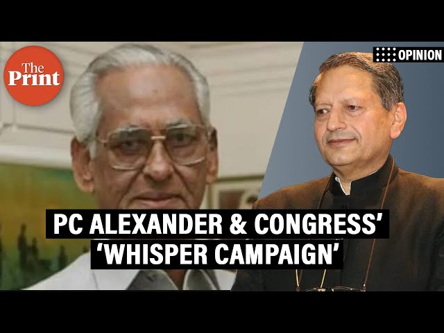 PC Alexander & Congress’ ‘Whisper Campaign’ that denied him the President’s post in 2002