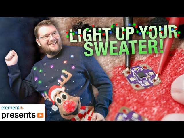 Craft a Festive LED Christmas Sweater Featuring the ATtiny416!