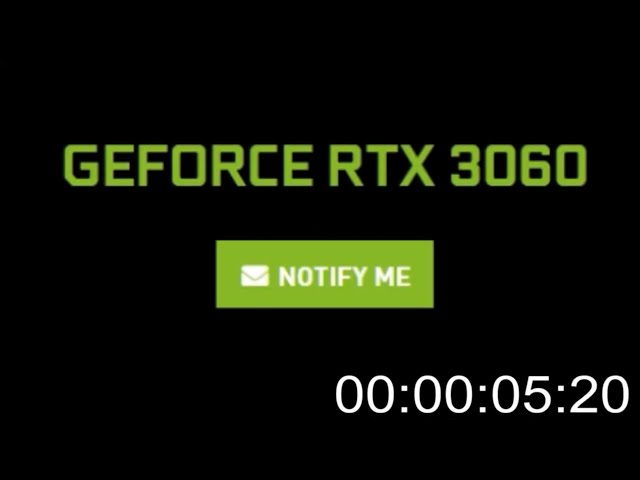 RTX 3060 Running Out of Stock Speedrun (WORLD RECORD)