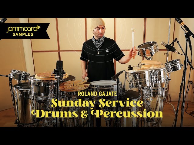 Roland Gajate: Sunday Service Drums & Percussion sample pack | Jammcard Samples on Splice