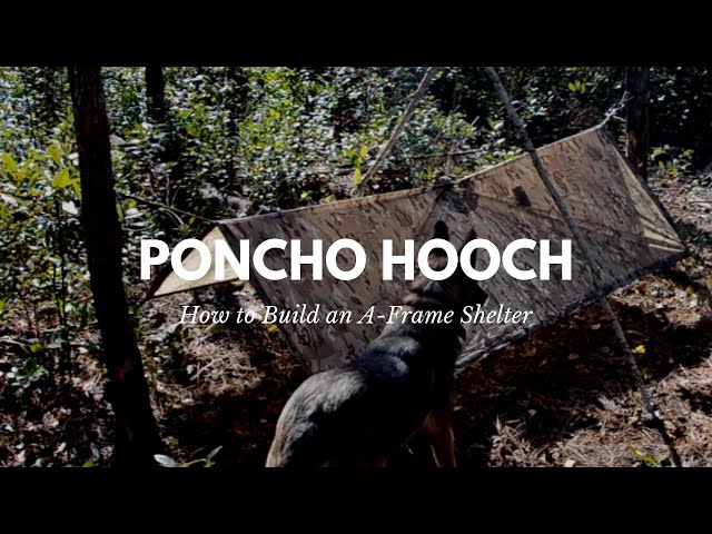 "Blast from the Past": How to Make an A-Frame Poncho Shelter