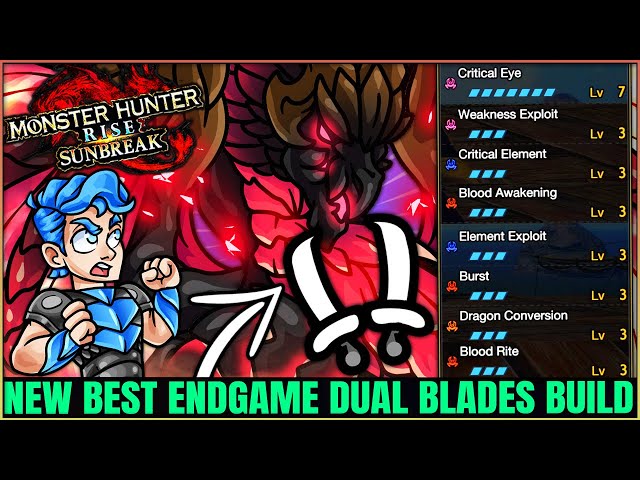 New Best Dual Blades Build - All 5 Elements -Blood Awakening is OP - Monster Hunter Rise Sunbreak!