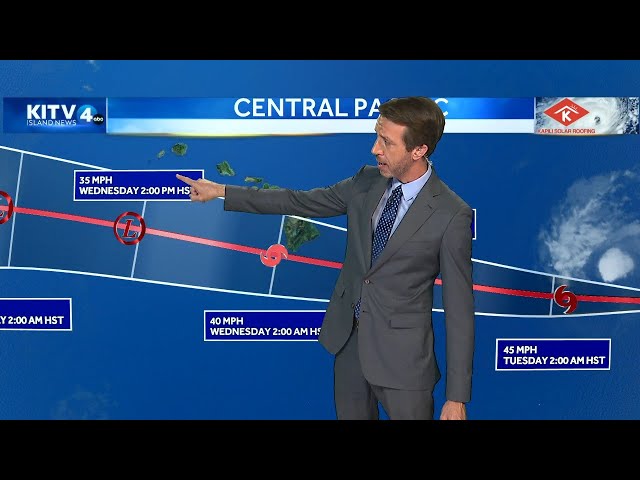 Monday weather forecast: Tropical Storm Calvin to bring rains, winds