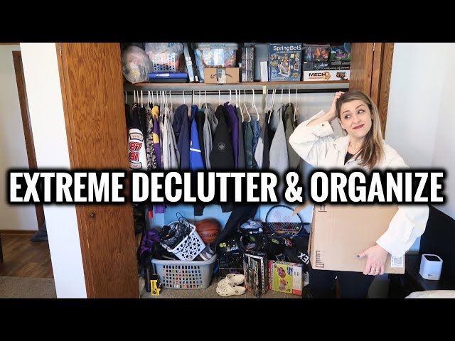 EXTREME CLOSET DECLUTTER & ORGANIZE, Super Satisfying Transformation! How Clutter Can Affect Us!