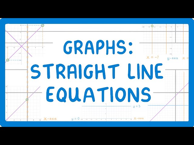 GCSE Maths - Common Straight Line Equations You NEED TO KNOW #64
