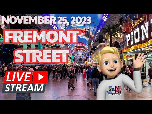 FREMONT STREET EXPERIENCE | Saturday NIGHT LIVE 11-25-23
