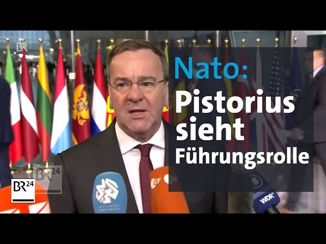 Verteidigung: Pistorius sieht Führungsrolle in NATO | BR24