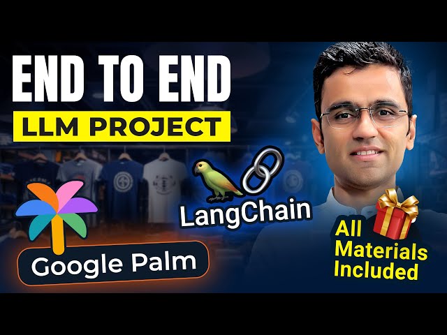 LLM Project | End to end LLM project Using Langchain, Google Palm in Retail Industry