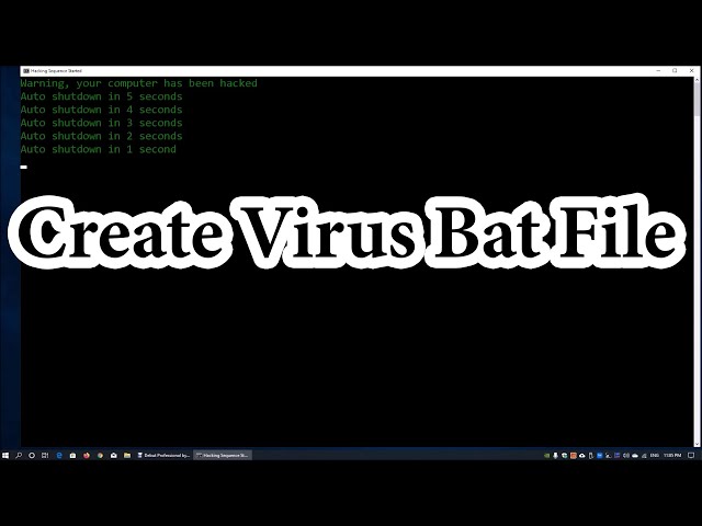 How To Create Batch File Virus