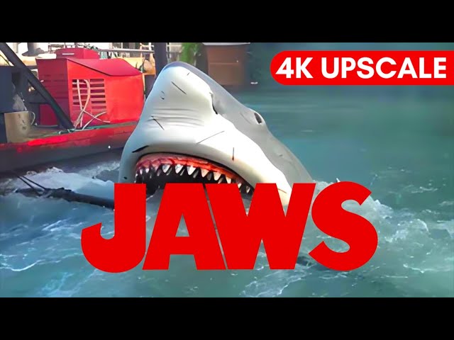 Universal Studios Orlando Florida Jaws Ride in 4K | Upscaled and Enhanced On-Ride Video