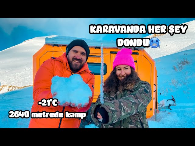 Everything Froze in the Caravan | Climb the Ice Wall | Vanlife
