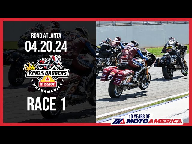 Mission King of the Baggers Race 1 at Road Atlanta 2024 - FULL RACE | MotoAmerica