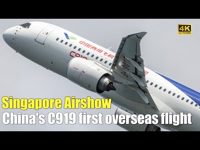 Singapore Airshow 2024: China's C919 first overseas flight