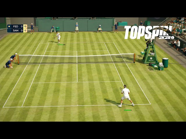 Top Spin 2K25 - Roger Federer Vs Pete Sampras I Wimbledon I 3 Set Match Gameplay (PS5)