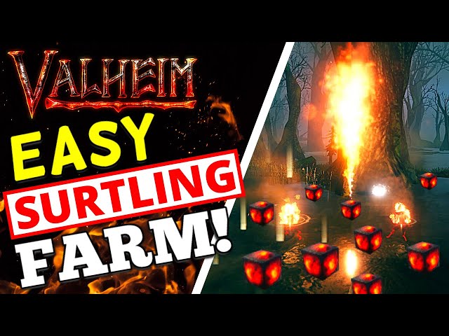Valheim - Infinite SURTLING CORE and COAL! Surtling Farm!