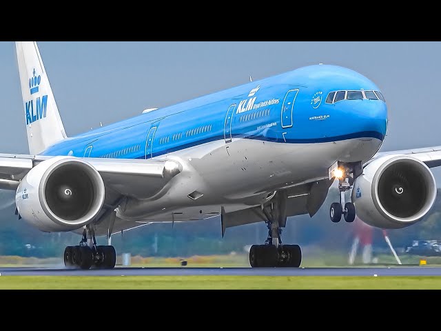 30 LANDINGS in 23 MINUTES | 777 A330 747 A350 | Amsterdam Schiphol Airport Plane Spotting