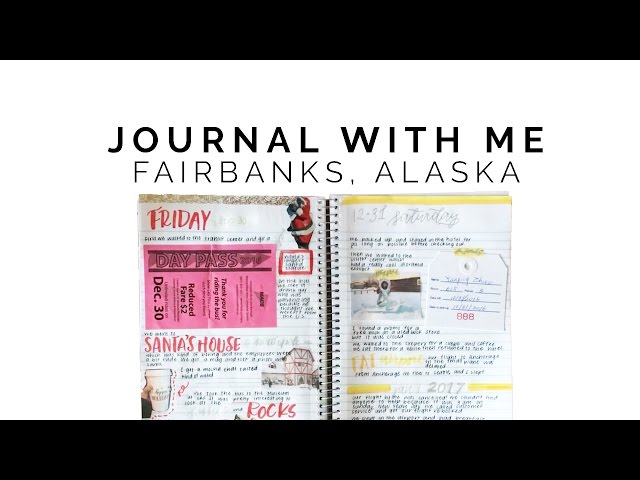 journal with me ⚡ traveling to alaska