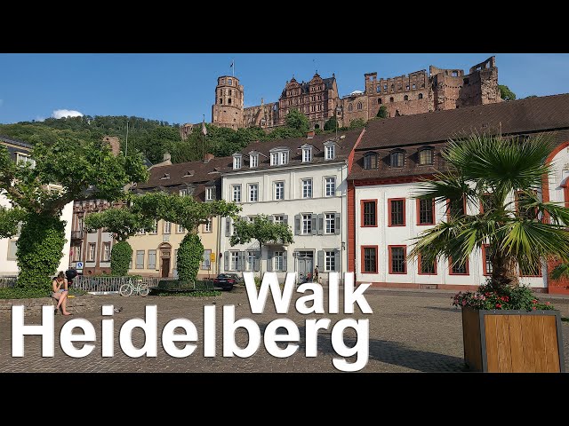 Heidelberg, Germany - Live Walk Tour - 4K 60fps