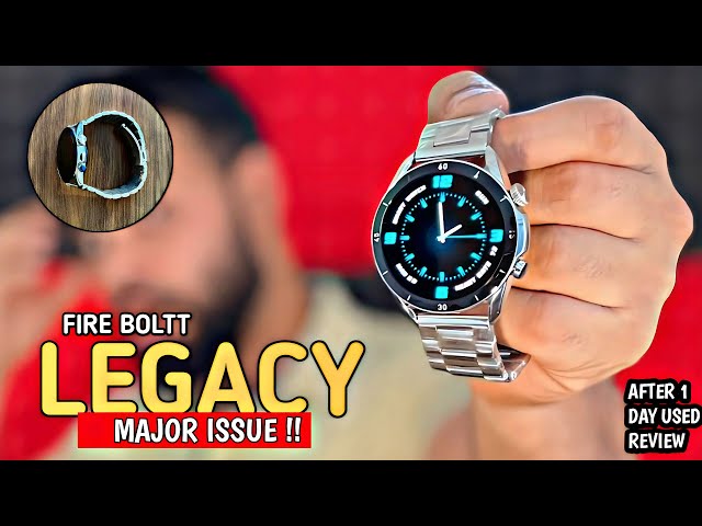 Fire boltt LEGACY Smartwatch unboxing & Detail Review⚡️1.43 Amoled Display with calling*MAJOR ISSUE*