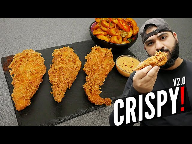 EXTRA CRISPY CHICKEN TENDERS | WITH FRIES & SAUCE