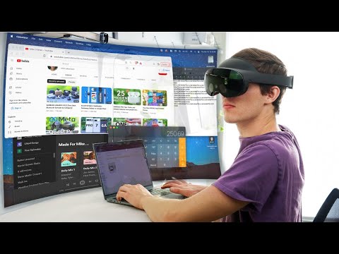 I REPLACED My Laptop With A Virtual Reality Headset (Meta Quest Pro)