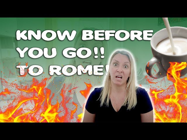 5 things you NEED to know before going to ROME!!