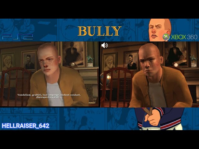 Bully PS2 vs Xbox 360 - Side by Side Comparison