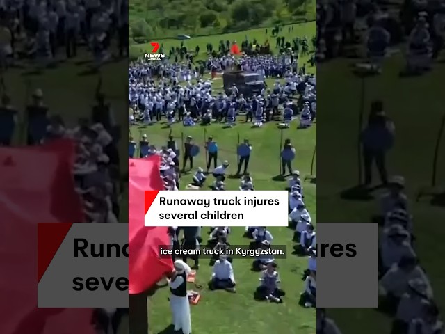 Runaway truck injures several children