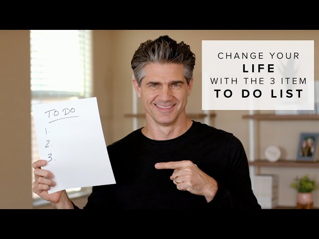 Accomplish More with a 3-Item To Do List