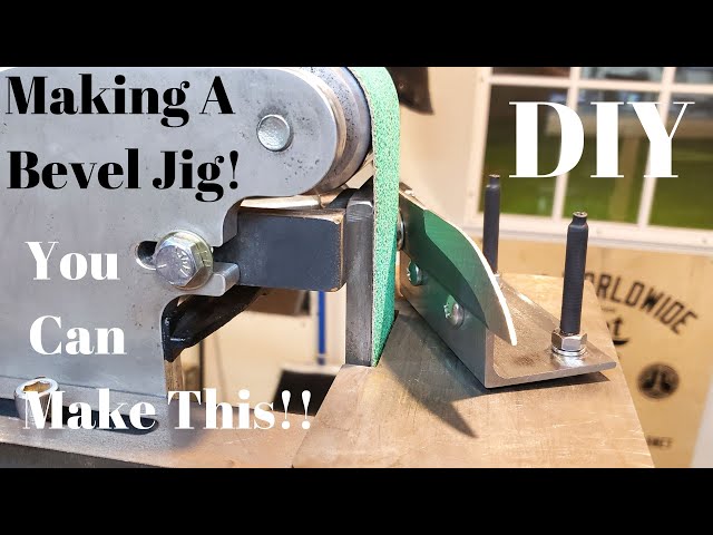 Making A Very Simple Bevel Jig | DIY | Knife Making